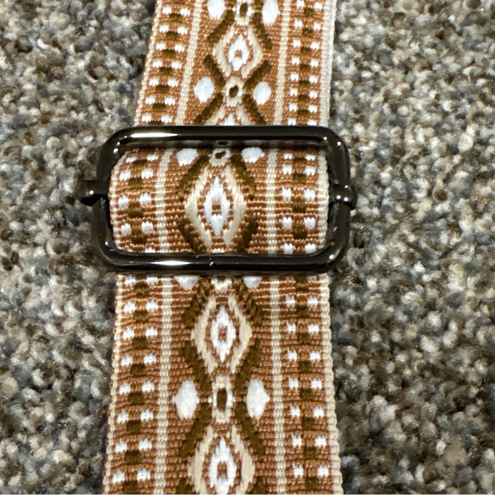 Brown And Cream Patterned Replacement Handbag Str… - image 5